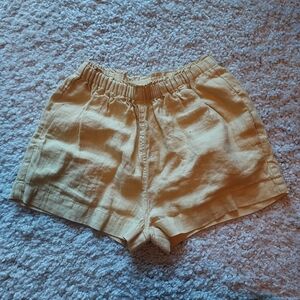 Shelter Eva Shorts Butter Linen M